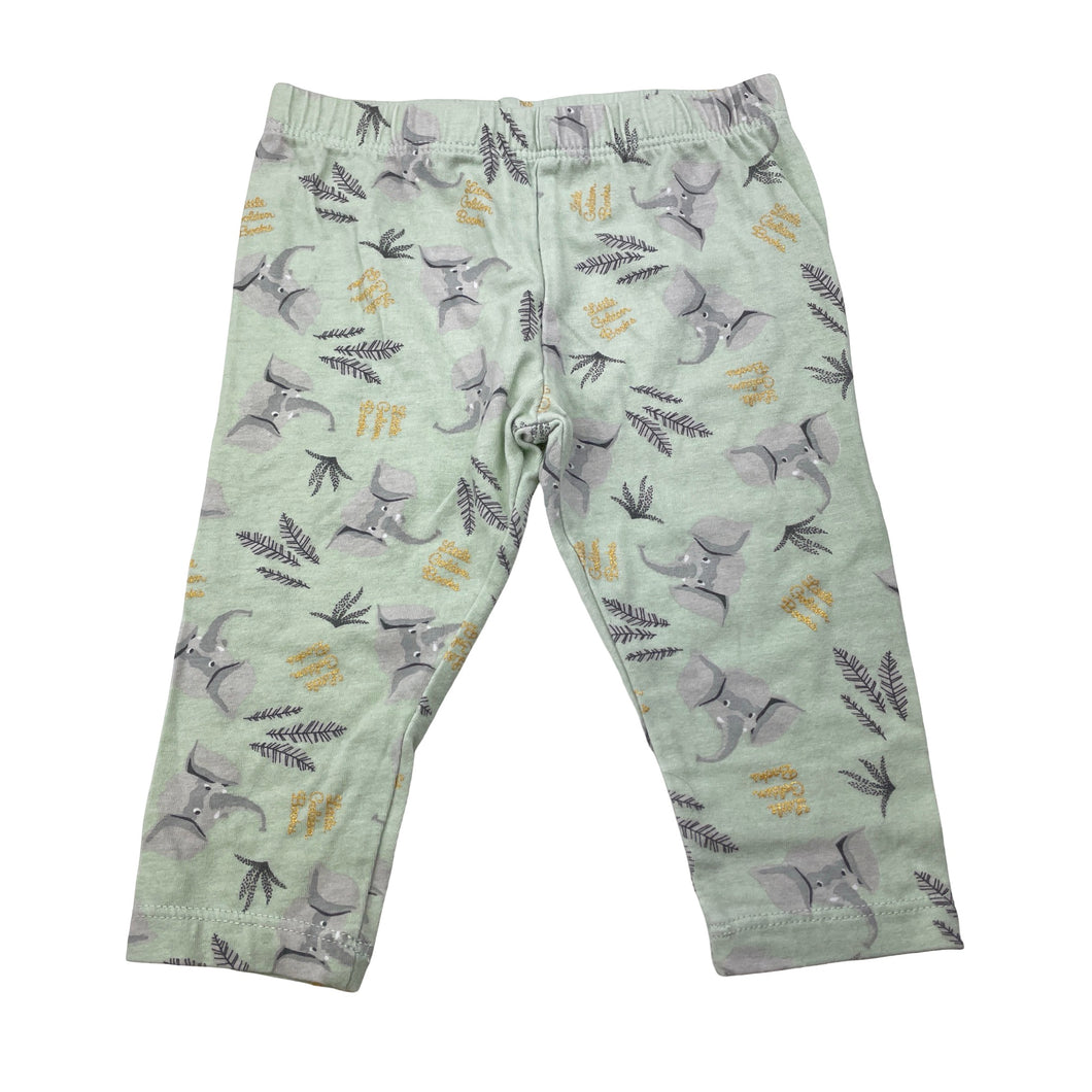 Unisex Little Golden Books, stretchy leggings / bottoms, elephant, GUC, size 00,  
