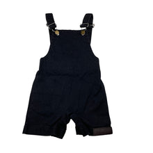 Load image into Gallery viewer, Boys ABE + OSCAR, black cotton overalls / shortalls, GUC, size 2,  