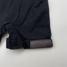 Load image into Gallery viewer, Boys ABE + OSCAR, black cotton overalls / shortalls, GUC, size 2,  