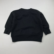 Load image into Gallery viewer, Unisex Favourites, black fleece lined sweater / jumper, EUC, size 2,  