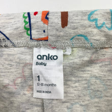 Load image into Gallery viewer, Unisex Anko, stretchy leggings / bottoms, dinosaurs, EUC, size 1,  