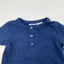 Load image into Gallery viewer, Boys Cotton On, blue stretchy bodysuit / romper, EUC, size 0000,  