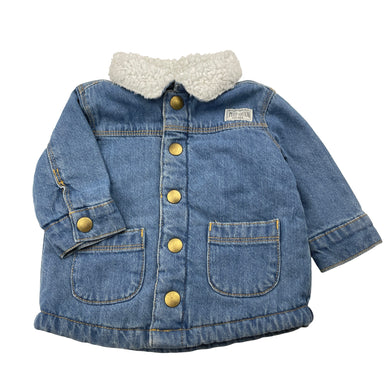 Boys Dymples, fleece lined denim shirt / lightweight jacket, GUC, size 00,  