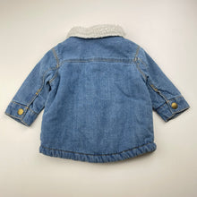 Load image into Gallery viewer, Boys Dymples, fleece lined denim shirt / lightweight jacket, GUC, size 00,  