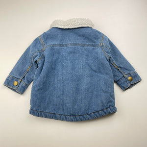 Boys Dymples, fleece lined denim shirt / lightweight jacket, GUC, size 00,  