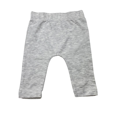 Unisex Favourites, grey marle Aust cotton blend bottoms, EUC, size 00,  