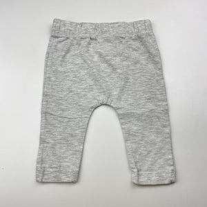 Unisex Favourites, grey marle Aust cotton blend bottoms, EUC, size 00,  
