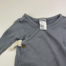 Load image into Gallery viewer, Unisex Anko, ribbed cotton coverall / romper, GUC, size 000,  