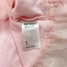 Load image into Gallery viewer, Girls Anko, tulle trim cotton long sleeve top, GUC, size 1,  