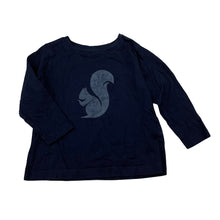 Load image into Gallery viewer, Girls Anko, navy cotton long sleeve tee / top, GUC, size 1,  