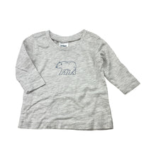 Load image into Gallery viewer, Unisex Anko, long sleeve tee / top, polar bear, EUC, size 0000,  