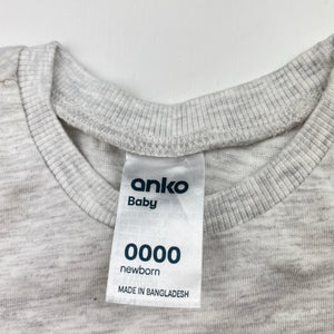Unisex Anko, long sleeve tee / top, polar bear, EUC, size 0000,  