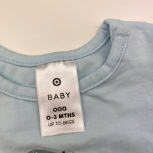 Load image into Gallery viewer, Boys Target, stretchy long sleeve tee / top, dinosaur, EUC, size 000,  