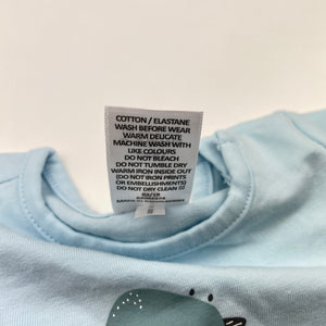 Boys Target, stretchy long sleeve tee / top, dinosaur, EUC, size 000,  