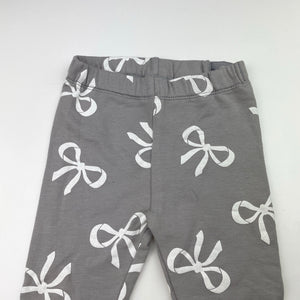 Girls H&M, fleece lined leggings, adjustable, EUC, size 00,  