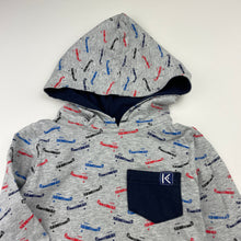 Load image into Gallery viewer, Boys KORANGO, stretchy long sleeve hooded tee / top, GUC, size 1,  