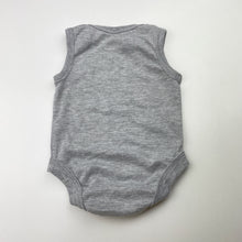 Load image into Gallery viewer, Boys Baby Berry, grey marle bodysuit / romper, EUC, size 000,  