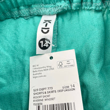 Load image into Gallery viewer, Girls KID, linen blend shorts, elasticated, NEW, size 14,  