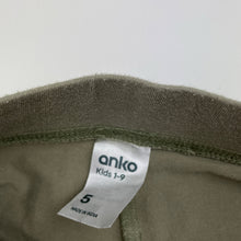 Load image into Gallery viewer, Girls Anko, khaki bike shorts, elasticated, FUC, size 5,  