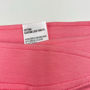 Girls H&T, pink stretchy bike shorts, EUC, size 7,  