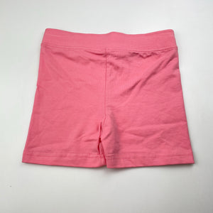 Girls H&T, pink stretchy bike shorts, EUC, size 7,  
