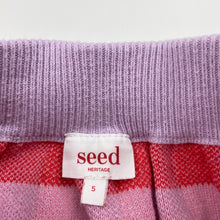 Load image into Gallery viewer, Girls Seed, knitted cotton skirt, elasticated, L: 26.5cm, GUC, size 5,  