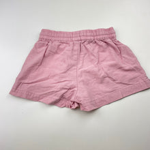 Load image into Gallery viewer, Girls Cotton On, pink cotton shorts, elasticated, EUC, size 4,  
