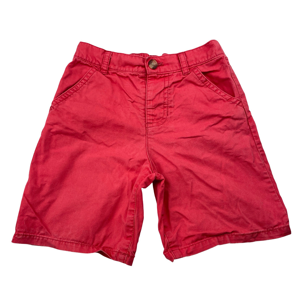 Boys red, lightweight cotton shorts, elasticated, FUC, size 2,  