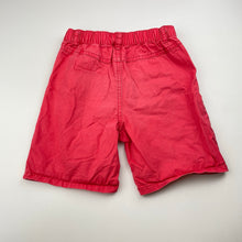 Load image into Gallery viewer, Boys red, lightweight cotton shorts, elasticated, FUC, size 2,  