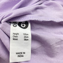 Load image into Gallery viewer, Girls KID, purple cotton tee / top, FUC, size 6,  