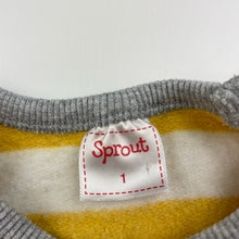 Load image into Gallery viewer, Boys Sprout, fleece lined sweater / jumper, small marks, FUC, size 1,  
