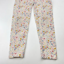 Load image into Gallery viewer, Girls Anko, floral stretchy leggings, Inside leg: 37cm, FUC, size 4,  