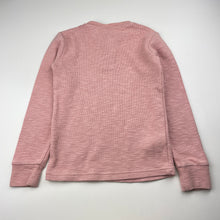 Load image into Gallery viewer, Girls Country Road, pink long sleeve henley top, FUC, size 8,  