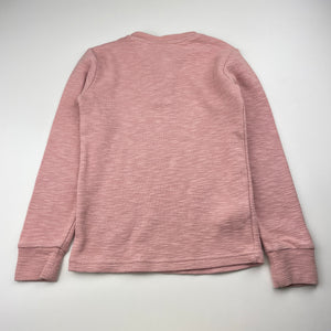 Girls Country Road, pink long sleeve henley top, FUC, size 8,  