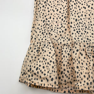Girls Target, cotton lined linen blend dress, small marks lower back, FUC, size 6, L: 63cm