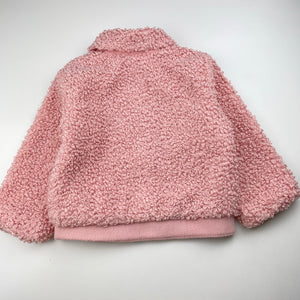 Girls Anko, pink boucle jacket, EUC, size 3,  