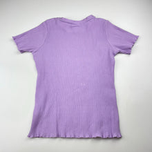 Load image into Gallery viewer, Girls Cotton On, purple ribbed tee / top, GUC, size 7,  