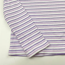 Load image into Gallery viewer, Girls KID, striped ribbed long sleeve top, FUC, size 7,  