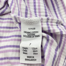 Load image into Gallery viewer, Girls KID, striped ribbed long sleeve top, FUC, size 7,  
