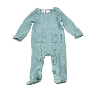 Unisex Dymples, ribbed stretchy coverall / romper, GUC, size 0000,  