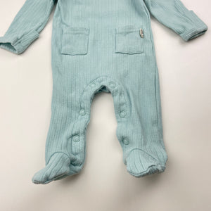Unisex Dymples, ribbed stretchy coverall / romper, GUC, size 0000,  