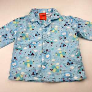 Boys Children's Sleepwear, flannel cotton pyjama top, GUC, size 1,  