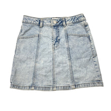 Load image into Gallery viewer, Girls Target, blue stretch denim skirt, adjustable, L: 34.5cm, FUC, size 10,  