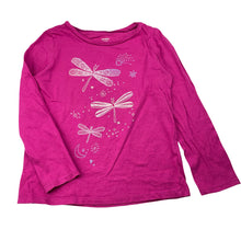 Load image into Gallery viewer, Girls Carters, cotton long sleeve tee / top, dragonflies, GUC, size 7,  
