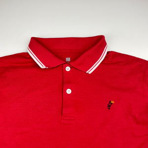 Boys Uniqlo, red polo shirt top, GUC, size 13,  
