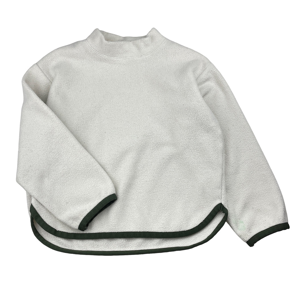 Girls Uniqlo, fleece sweater / jumper, green marks left sleeve, FUC, size 7-8,  