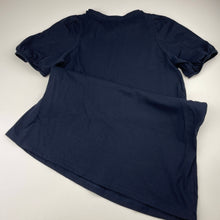 Load image into Gallery viewer, Girls Uniqlo, navy cotton short sleeve dress, EUC, size 9-10, L: 75cm