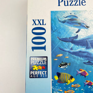 Toys Ravensburger, Pod of Dolphins, 100 piece jigsaw, Age: 6+, EUC, size ,  