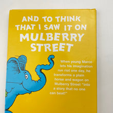 Load image into Gallery viewer, Books Dr Seuss, AND TO THINK THAT I SAW IT ON MULBERRY STREET, hardback, EUC, size ,  