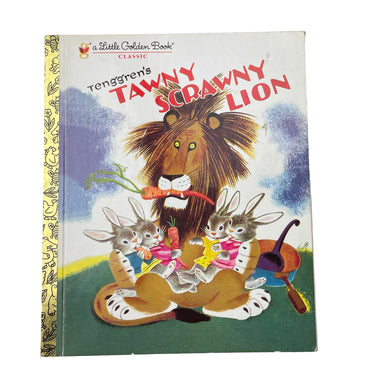 Books A Little Golden Book, Classic, TAWNY SCRAWNY LION, hardback, EUC, size ,  